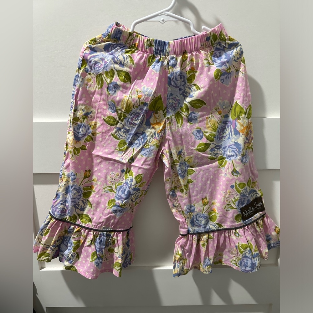 Matilda Jane Good Hart Maple Sugar Ruffle Pants Size 2